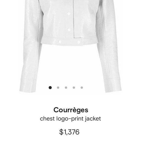 COURRÈGES PARIS•SZ 38•CHEST LOGO-PRINT JACKET• - Picture 16 of 16